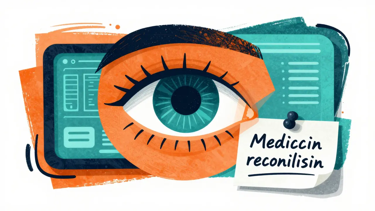 Conceptual art representing the merging of digital records and personal health notes.