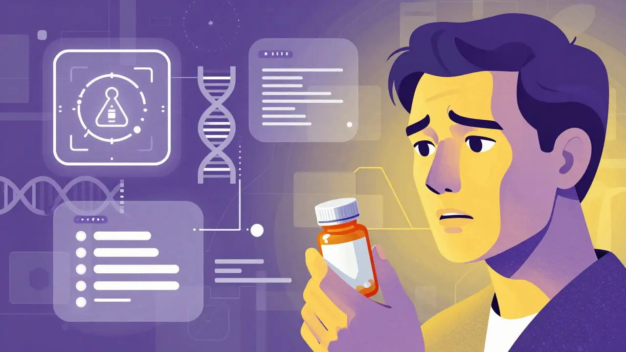 Patient vigilance with AI and DNA security symbols